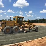 Caterpillar Stone Base Grading Asphalt Paving Crusher Run Spartanburg SC Upstate